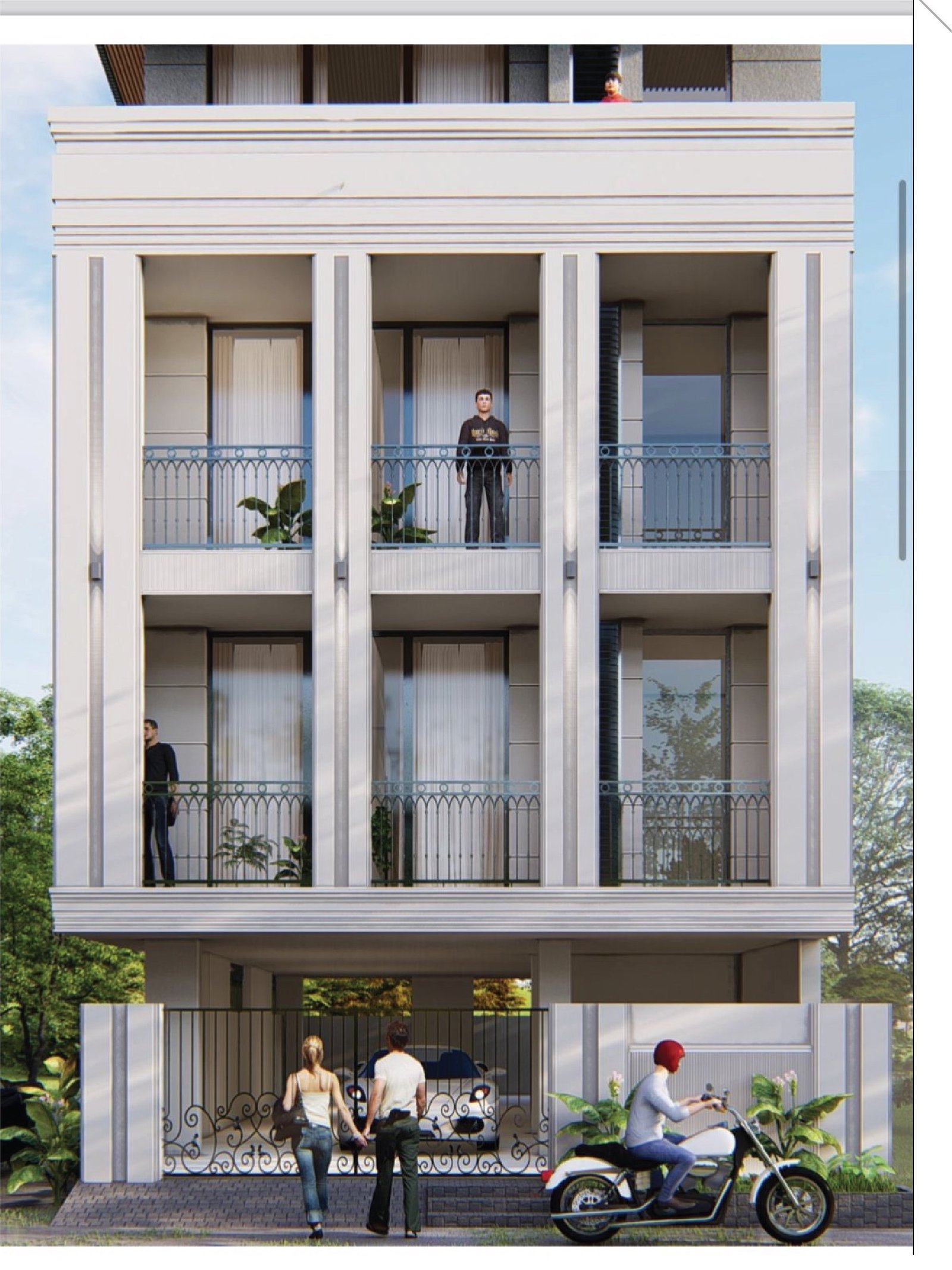 South city | Rana Infra Builder floor in South City 1: exterior of a residential floor in the South Delhi colony