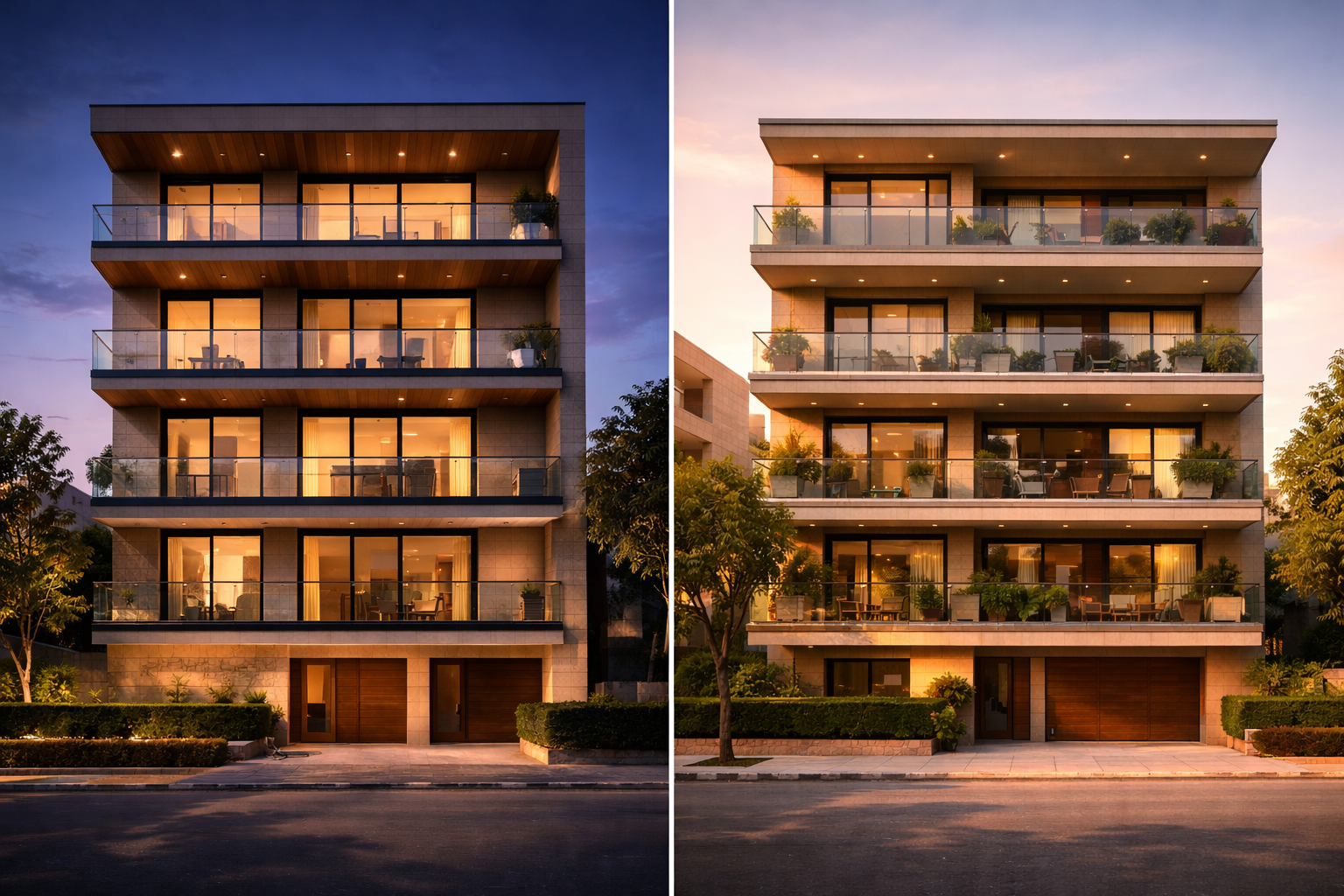 ready to move vs newly built builder floors South Delhi comparison exterior