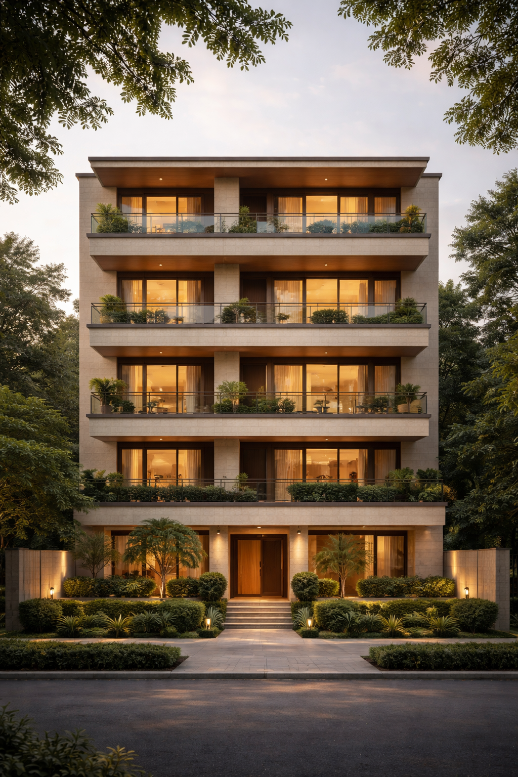 front elevation of south delhi