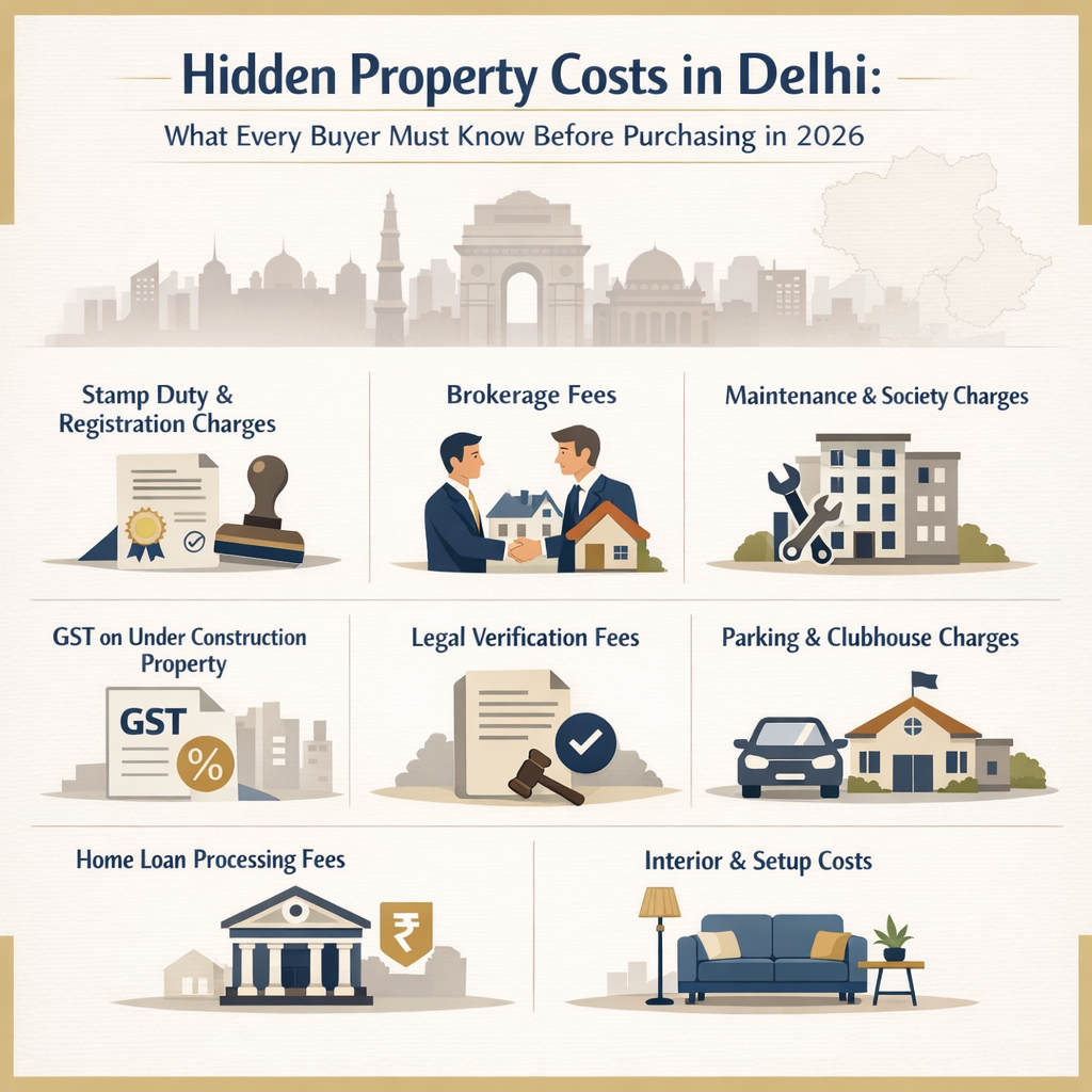 hidden property cost in delhi